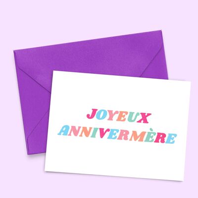 "Mother's Birthday" card
