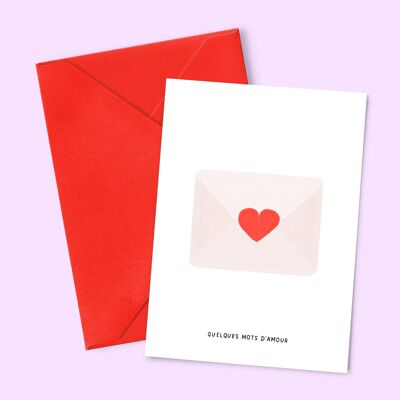 Carte "Quelques mots d'amour"