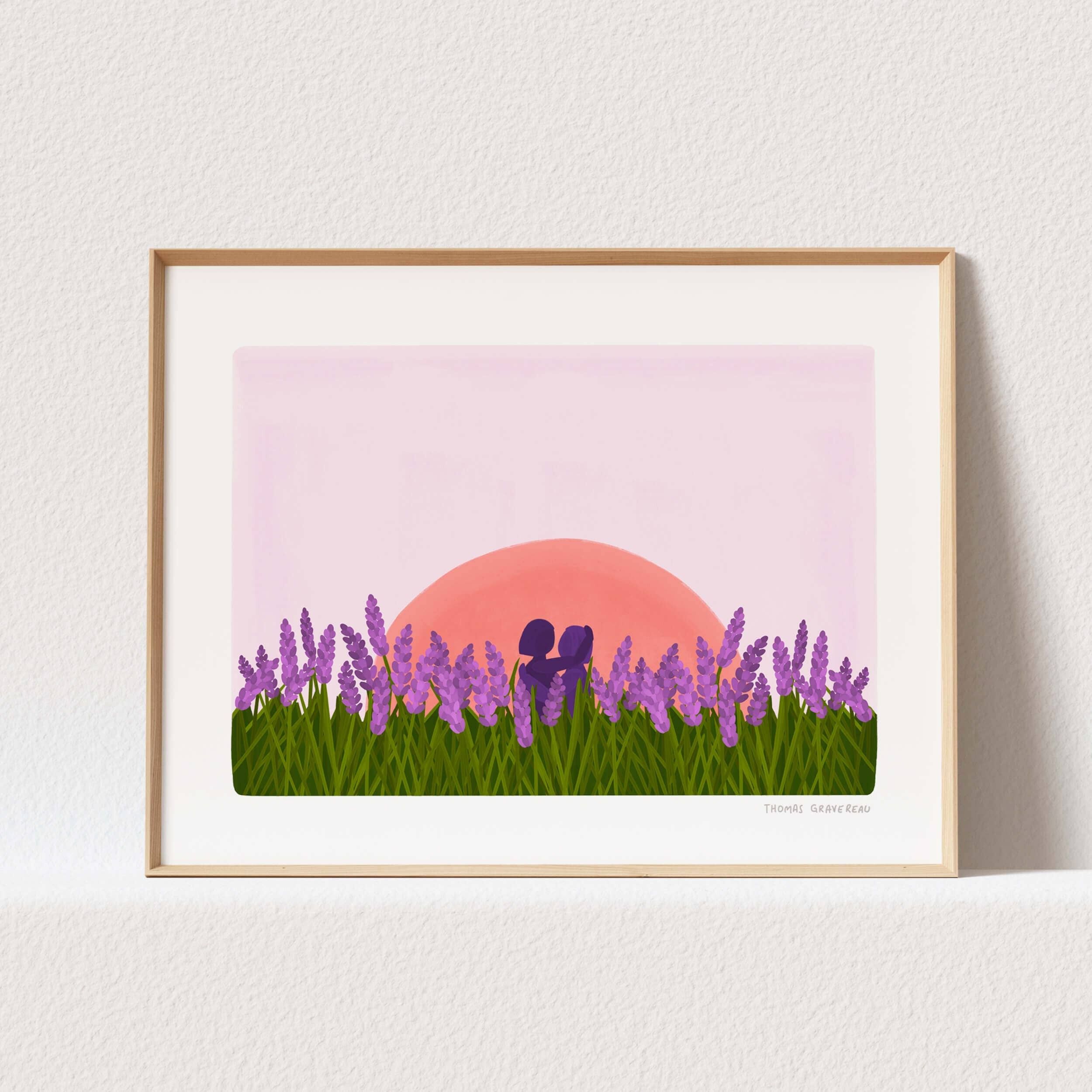 Stampa artistica "Amore in Provenza" (A3)