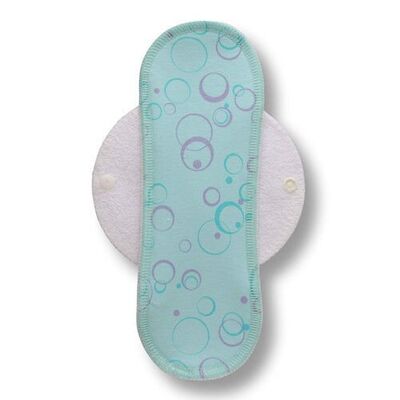 Pad Turquoise Circles Cotton (white wings)