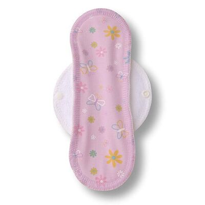 Pad Farfalle Viola Cotone (ali bianche)