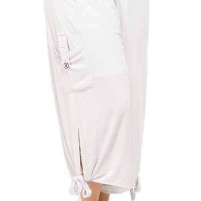 Plus size white wide leg pants (B78&BLANC)
