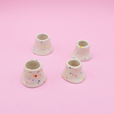 Candle holder - confetti