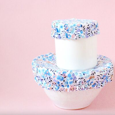 Charlotte dish cover for bowl or small salad bowl - lined cotton