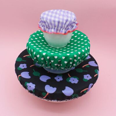 3 charlottes - vert - tulipes
