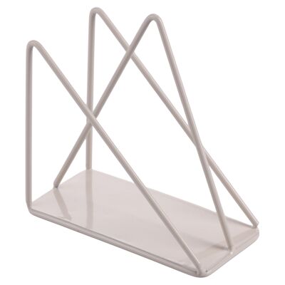Vertical iron napkin holder, sand color, 4 Tones