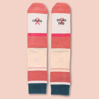 "With you every step of the way" socks