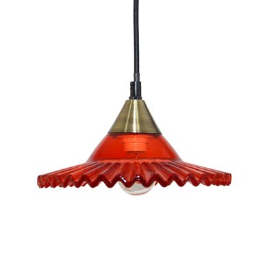 Pitine glass pendant lamp - Red