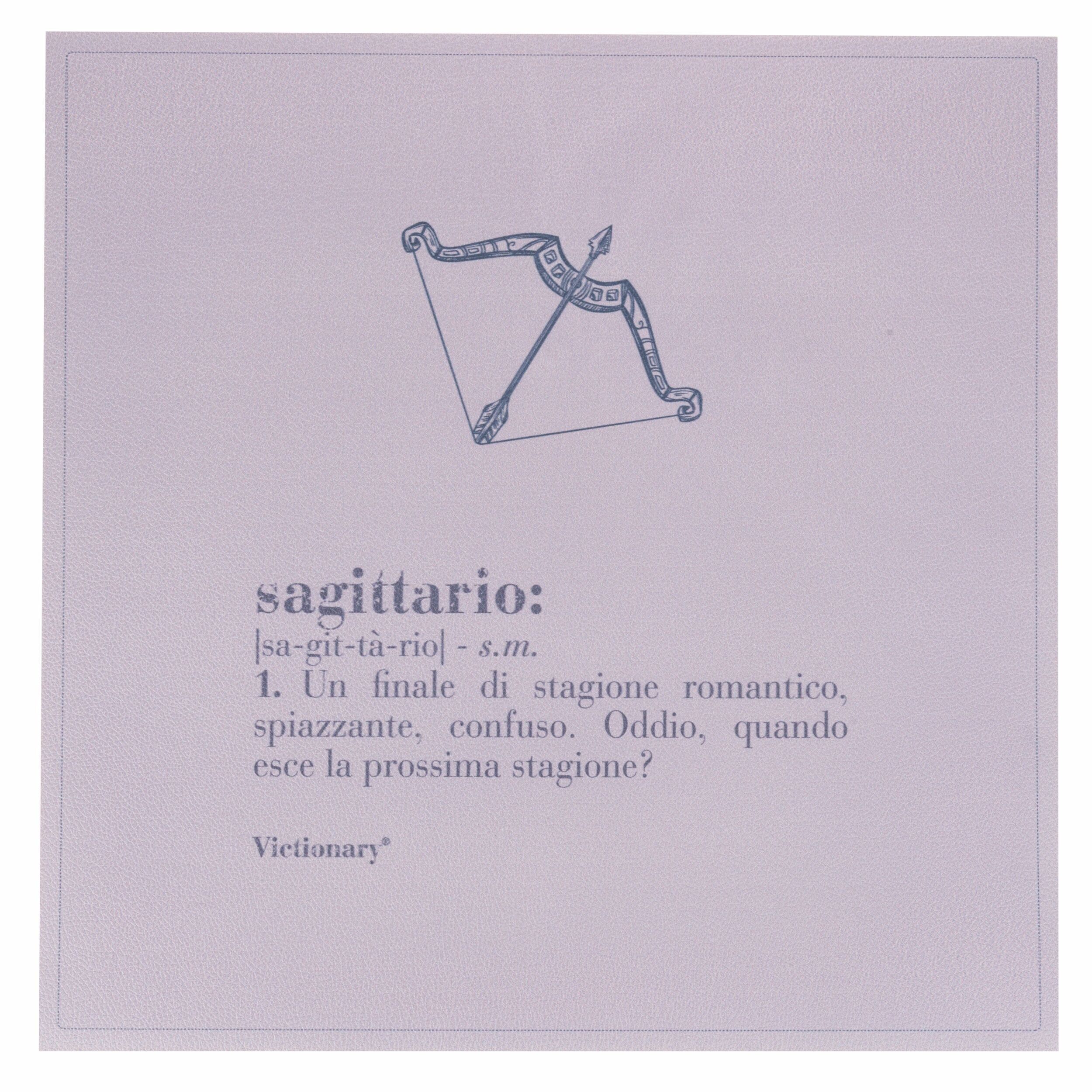 Quadratisches PVC-Tischset, 37x37 cm, Victory Sagittarius