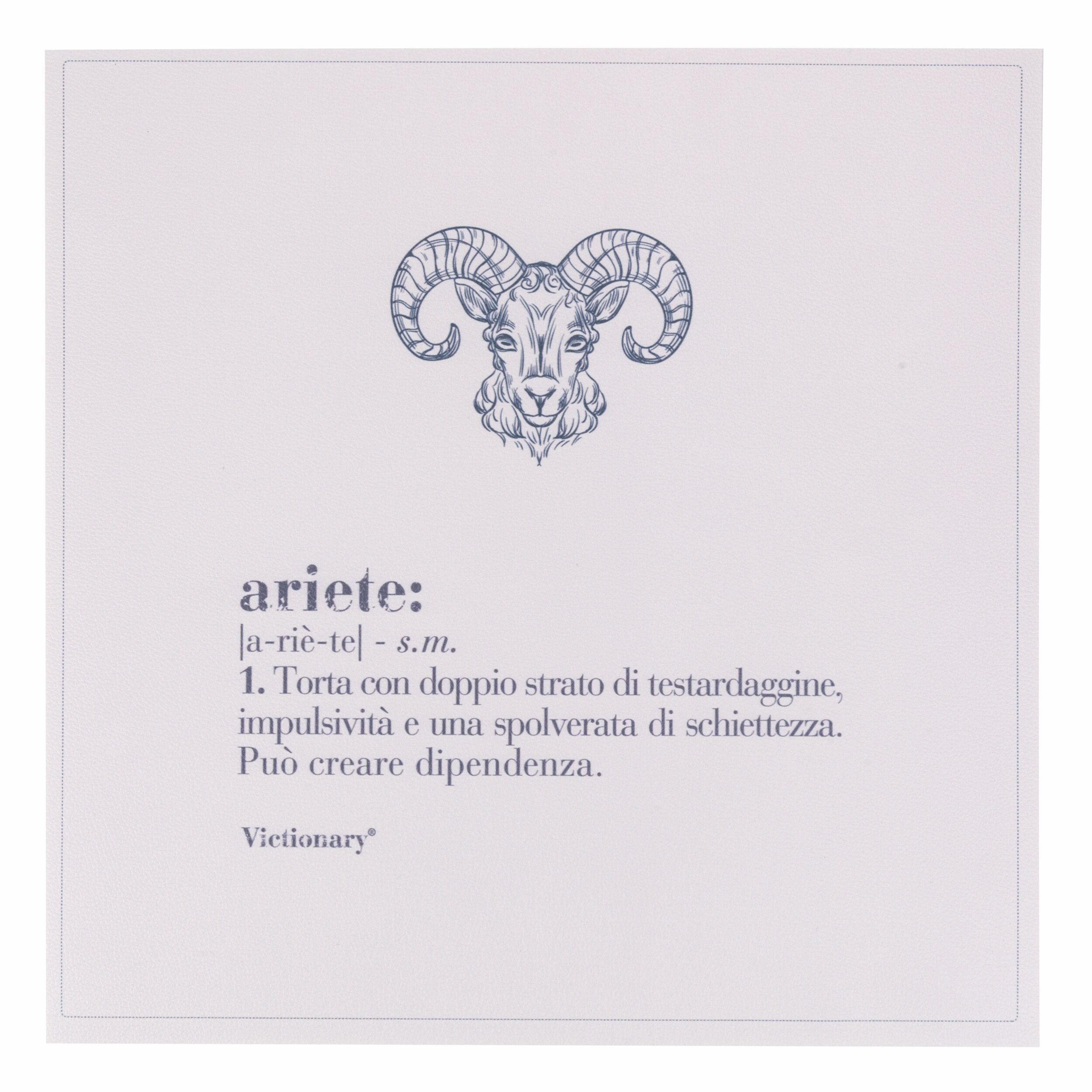 Quadratisches PVC-Tischset, 37x37 cm, Victory Aries