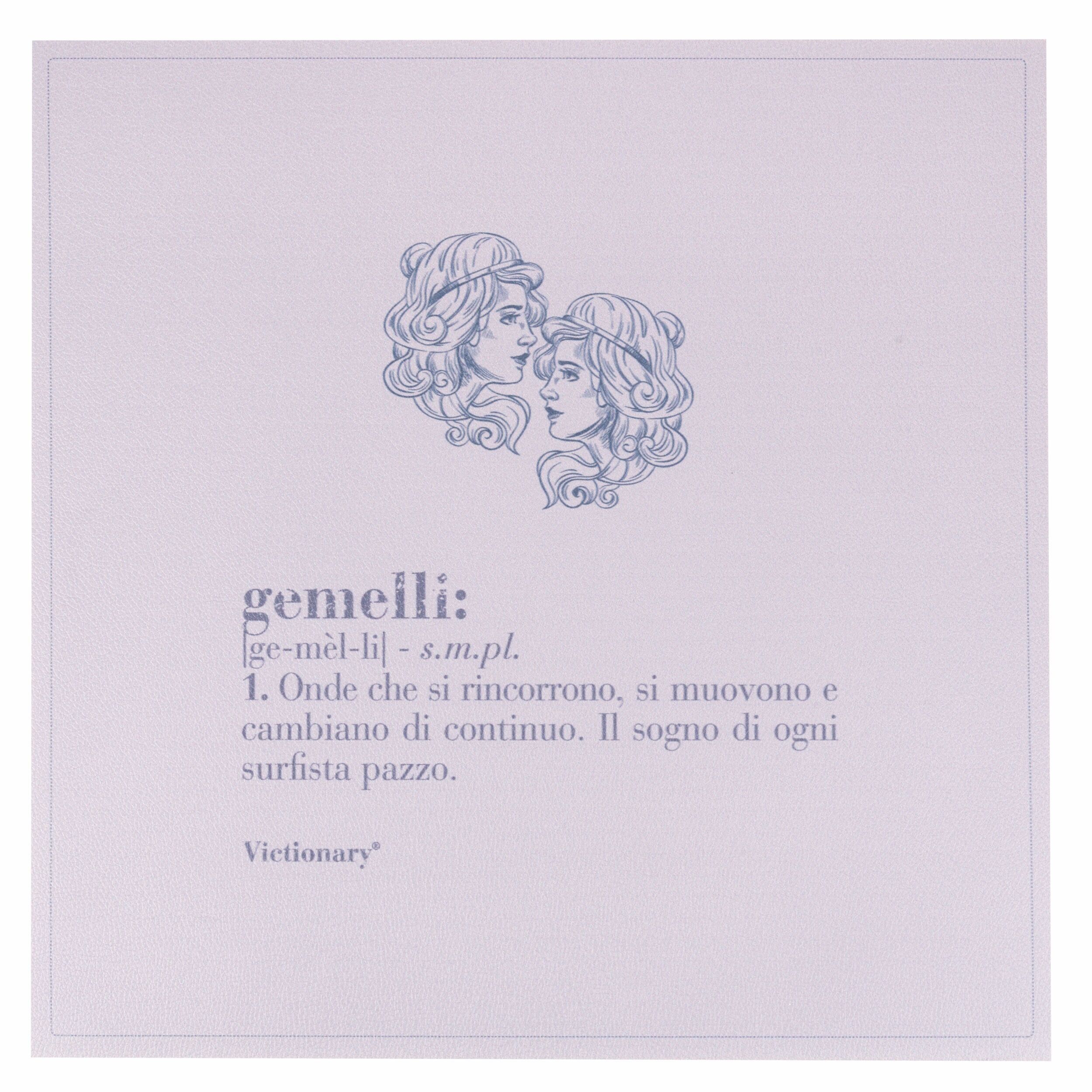 Quadratisches PVC-Tischset, 37 x 37 cm, Victionary Gemelli