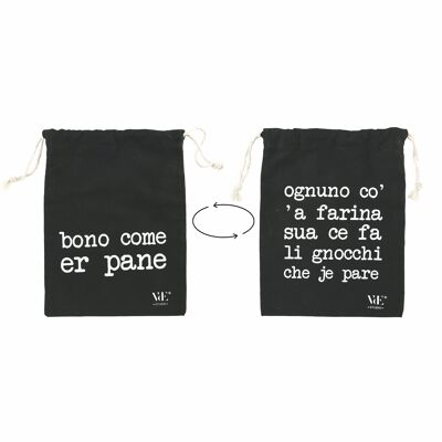Sacchetto pane in cotone 40x30 cm, S.P.Q.eRe