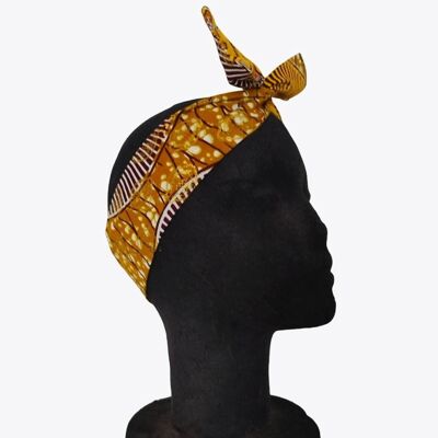 Golden yellow wax headband