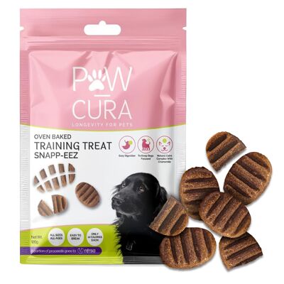 Friandises hypoallergéniques pour chiens Paw-Cura Training Snapp-Eez aux protéines d'insectes 120 g