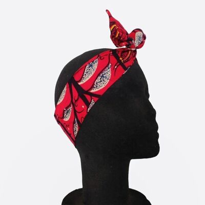 Red wax headband
