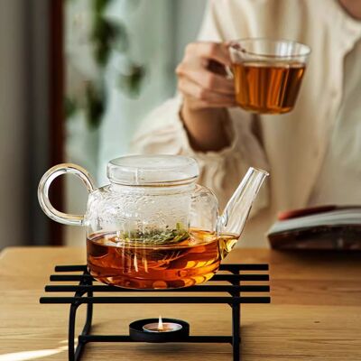 Japanese Shimoyama glass teapot