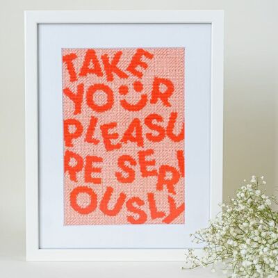 "Take Your Pleasure Seriously": Mental Health Awareness Craft