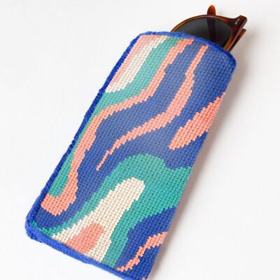 Pastel Waves – Stickset für Sonnenbrillenetui