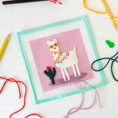 No Drama Llama - Needlepoint Kit for Kids