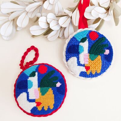 Bauble Flora Nadelspitze Ornament Set