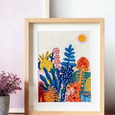 Kit ricamo a punto croce Garden of Joy