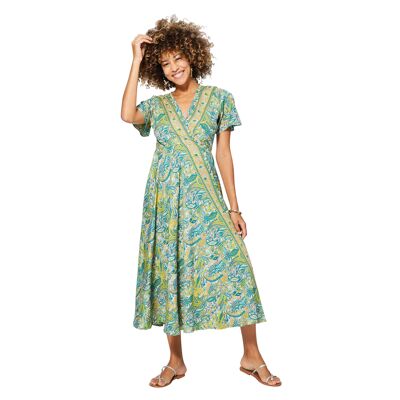 ROBE ETE LONGUE MANCHES COURTES MAXIPA3075A