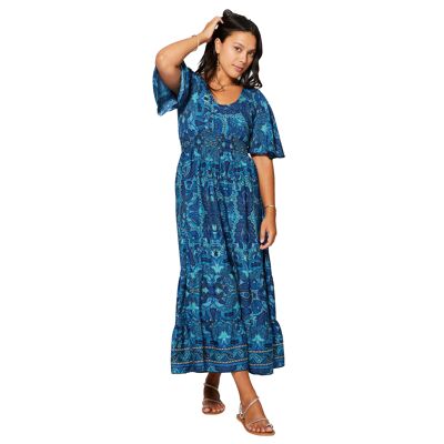 ROBE ETE LONGUE MANCHES COURTES MAXIPA3080A