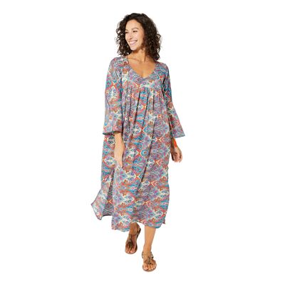 ROBE ETE LONGUE MANCHES LONGUES MAXIPA3085B