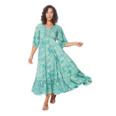 ROBE ETE LONGUE MANCHES 3/4 MAXIPA3083C