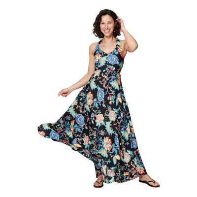 MAXIPA4003ZE LONG SLEEVELESS SUMMER DRESS