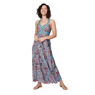 MAXIPA4003ZY-6 LONG SLEEVELESS SUMMER DRESS