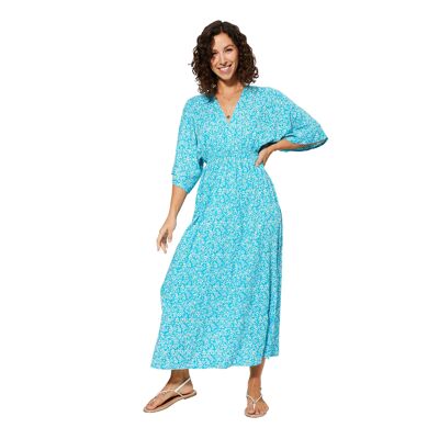 LONG SUMMER DRESS 3/4 SLEEVES MAXIPAV0019D