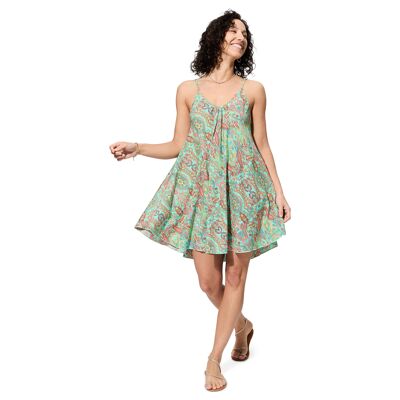 SHORT SUMMER DRESS WITH SHORT SLEEVES RLIP4000E