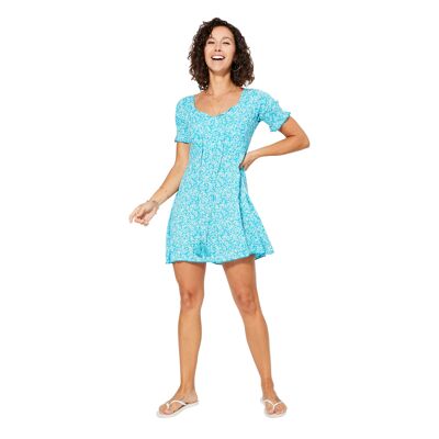 SHORT SUMMER DRESS WITH SHORT SLEEVES RLIPV0015B