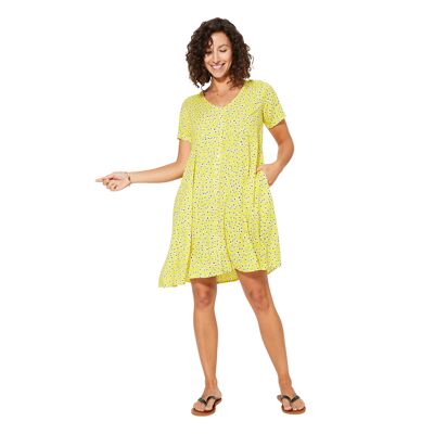 SHORT SUMMER DRESS WITH SHORT SLEEVES RLIPV0017A