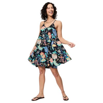 SHORT SUMMER DRESS WITH SHORT SLEEVES RLIP4000L