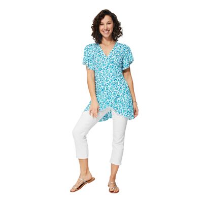 SHORT SUMMER DRESS WITH SHORT SLEEVES RLIPV0020C