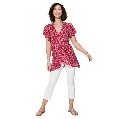 SHORT SUMMER DRESS WITH SHORT SLEEVES RLIPV0020D