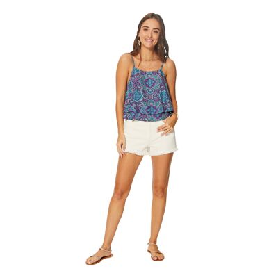 SHORT SLEEVELESS SUMMER TANK TOP TIP0039F