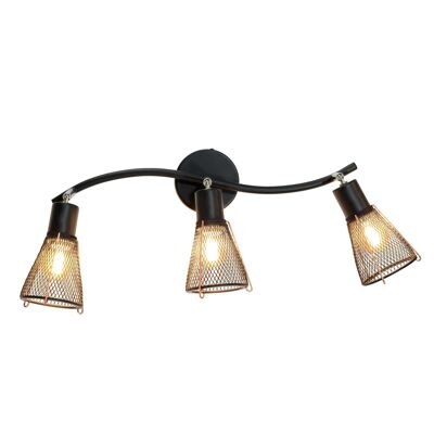 Aplique de metal Forline - 3 luces