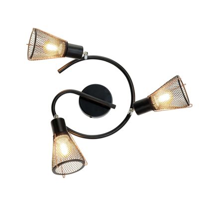 Plafón de metal Forline - 3 luces