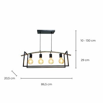 Lustre en métal Witten 5