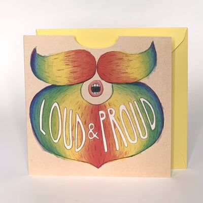 LOUD & PROUD - wearable card
