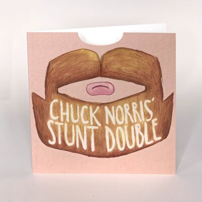 CHUCK NORRIS' STUNT DOUBLE - wearable card