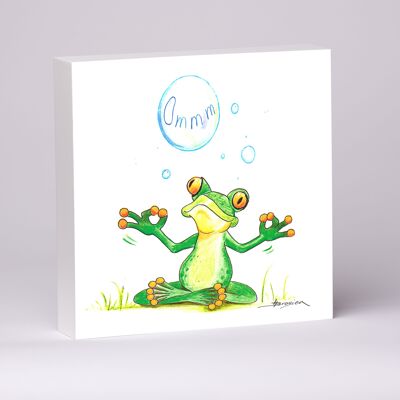 Assortment - Wooden pictures "Cheeky frogs" - 6 motifs of 2 wooden pictures - SA / 039-0-101646
