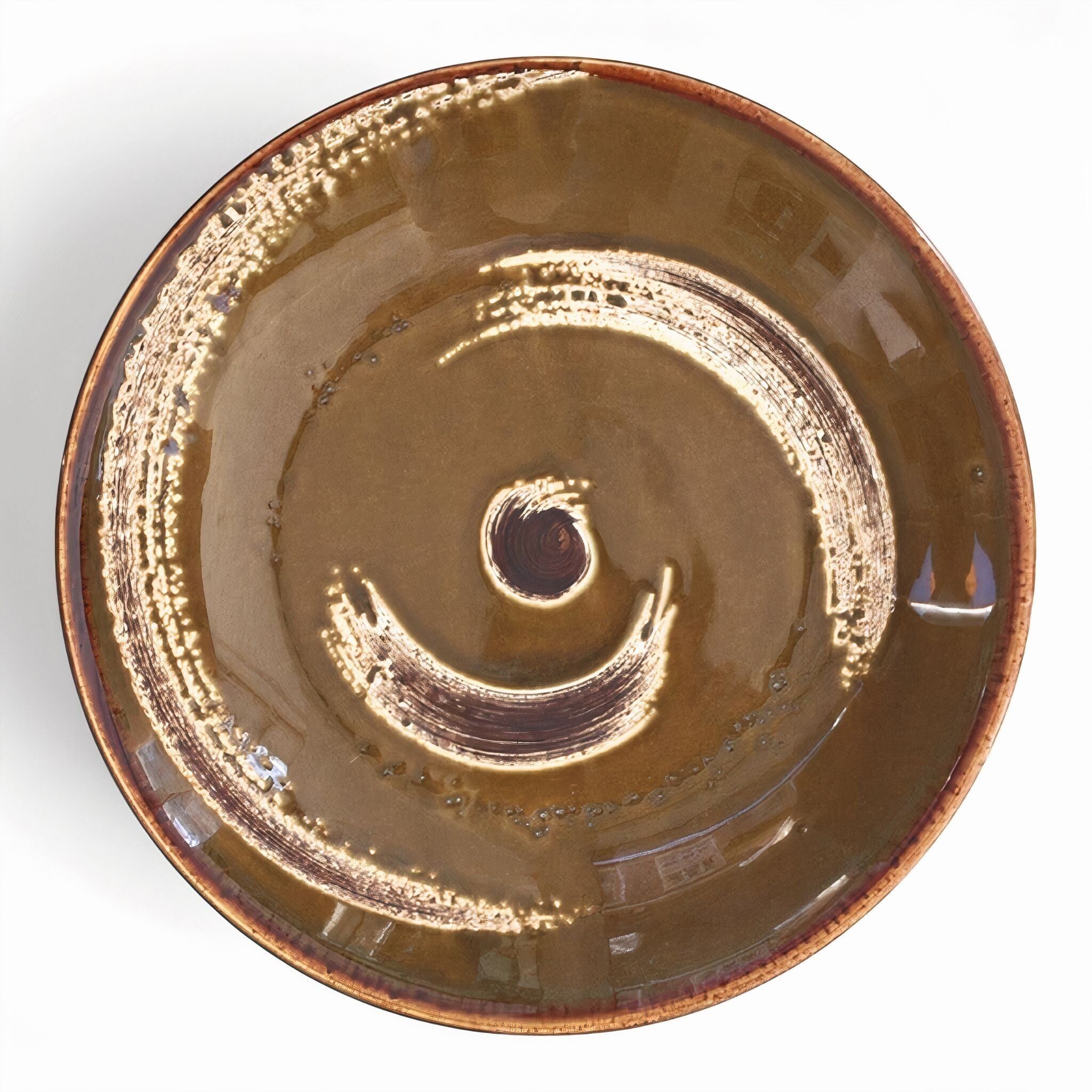 Pastaschüssel aus Porzellan – Fairlie, Sandglasur – 23 cm x 3.5 cm Tiefe