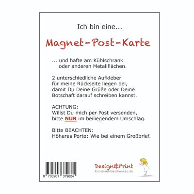 Sortiment - Magnet-Postkarten „Freche Frösche“ - 6 Motive à 5 Karten im Aufsteller - SA/032-0-101639