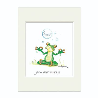 Passepartout picture - Yoga - Modern Frog - MF / 001-0-100155