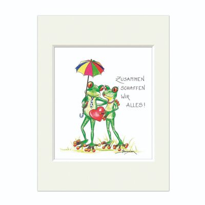 Passepartout picture - We can do everything - Modern frog - MF / 002-0-100156