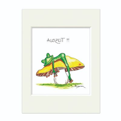 Passepartout picture - time out - modern frog - MF / 005-0-100159